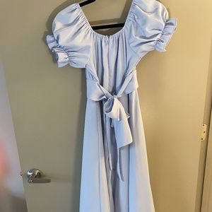 Light Blue Midi Dress